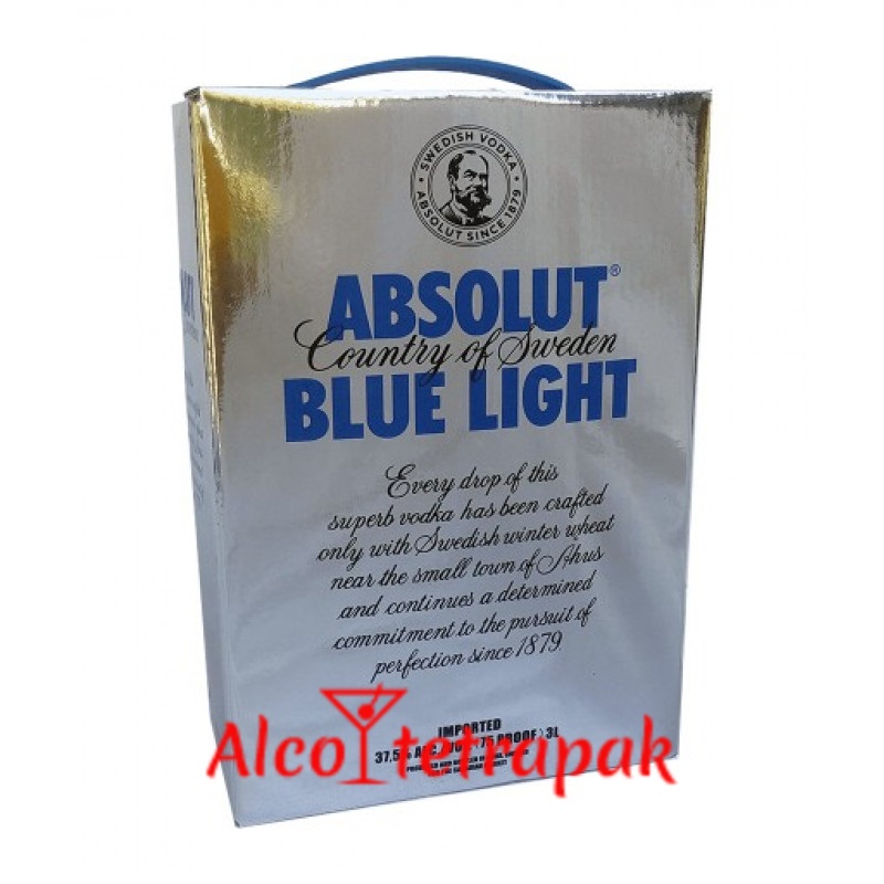 Водка Абсолют (Absolut Blue Light) 3 литра